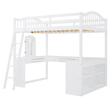 Load image into Gallery viewer, Loft Bed With Drawers, Cabinet, Shelves With Desk