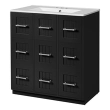Load image into Gallery viewer, Bathroom Vanity With Undermount Sink, Soft-Close Doors, Drawers, Ceramic Sink