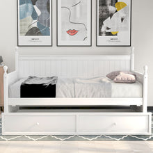Load image into Gallery viewer, Twin Size Daybed & Twin Size Trundle - White