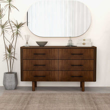 Load image into Gallery viewer, Logan - Dresser With 6 Drawers - Brown