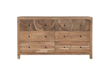 Load image into Gallery viewer, Live Edge Six Drawer Dresser - Brown