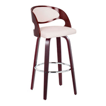 Load image into Gallery viewer, Pino - Mid Century Modern Fixed Height Barstool With Swivel & Round Footrest (Set of 2)