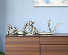 Load image into Gallery viewer, People Tabletop Sculpture (Set of 2) - Pewter
