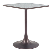 Load image into Gallery viewer, 24" Steel Pedestal Base Square Dining Table - Gray