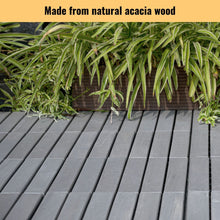 Load image into Gallery viewer, Interlocking Deck Tiles Striped Pattern, Waterproof Anti Mildew Brown