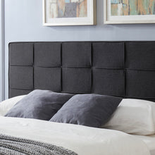 Load image into Gallery viewer, Marakesh - Contemporary Fabric Upholstered King / California King Headboard - Black