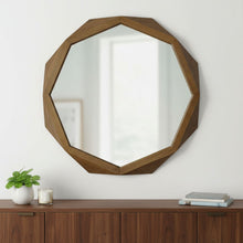Load image into Gallery viewer, 41" Octagon Frame Wall Mirror - Brown