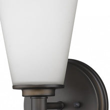 Load image into Gallery viewer, Wall Light With Frosted Glass Shade - Bronze