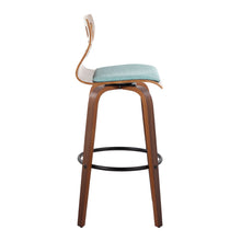 Load image into Gallery viewer, Folia - Mid Century Modern Fixed Height Barstool With Swivel With Round Footrest (Set of 2)