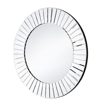 Load image into Gallery viewer, 24" Round Beveled Glass Framed Accent Mirror - Clear