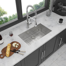 Load image into Gallery viewer, Modern Undermount Stainless Steel Kitchen Sink 16 Gauge, Deep Single Bowl