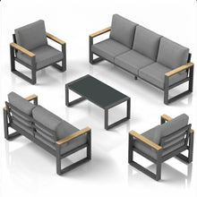 Load image into Gallery viewer, Modern Outdoor Sofa Set With Coffee Table