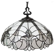 Load image into Gallery viewer, 9'' Unique Statement Two Light Glass Dimmable Chandelier With Shades - Black / White