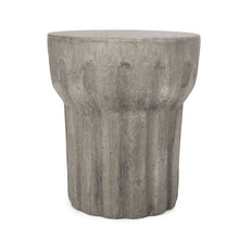 Load image into Gallery viewer, Outdoor Round Side Table - Gray