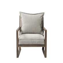 Load image into Gallery viewer, Fabric Arm Chair - Ash Gray / Brown