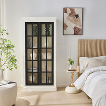 Load image into Gallery viewer, Rustic Style Display Cabinet With Glass Doors For Collectibles
