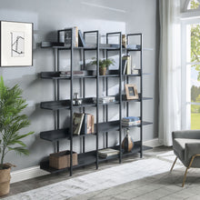 Load image into Gallery viewer, Vintage Industrial 5 Tier Bookcase