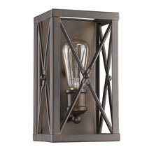 Load image into Gallery viewer, Metal Geometric Wall Light - Antique Bronze / Brown