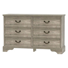 Load image into Gallery viewer, Solid Wood Console Accent Cabinet With Six Drawers - Light Gray