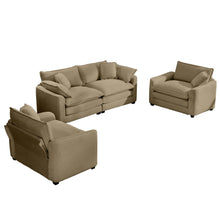 Load image into Gallery viewer, Elegant Oversized Sectional Sofa Set With Deep Seats And Flexible Layout
