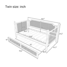 Load image into Gallery viewer, Traditional Style Daybed With Trundle