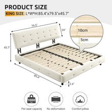 Load image into Gallery viewer, Tufted Headboard With Extra-Large Ultra-Soft Cloud Pillow Design