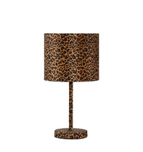 Load image into Gallery viewer, 19" Metal Bedside Table Lamp With Orange And Black Drum Shade - Orange And Black