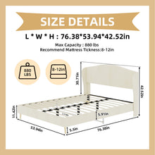 Load image into Gallery viewer, Upholstered Bed, Tufted Headboard, Comfortable Sleep
