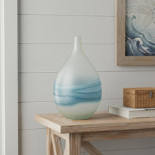 Load image into Gallery viewer, Swirl Art Table Vase - White / White