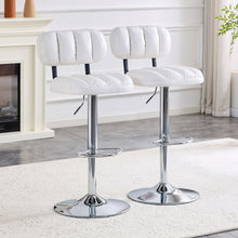 Load image into Gallery viewer, Adjustable Height Bar Stools With Footrest For Kitchen Island (Set of 2)