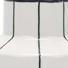 Load image into Gallery viewer, Striped Cylinder Table Vase (608358) - White / White
