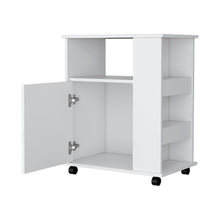 Load image into Gallery viewer, Wood Accent Cabinet With Single Door - White