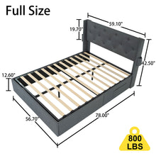 Load image into Gallery viewer, Bed With Gas Lift Storage, USB Ports