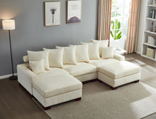 Load image into Gallery viewer, 5 Seater Oversized Convertible L & U Shaped Couch