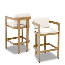 Load image into Gallery viewer, Bar Stool For Gardens And Patio (Set of 2) - Wood