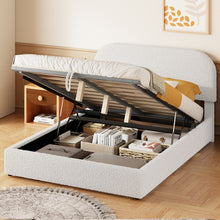 Load image into Gallery viewer, Upholstered Platform Bed With Hydraulic Storage System
