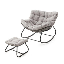 Load image into Gallery viewer, Egg Rocking Chair With Ottoman
