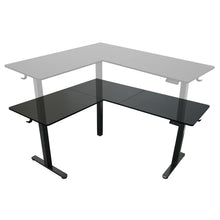 Load image into Gallery viewer, Adjustable L Shape T-Shape Standing Desk - Black