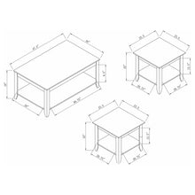 Load image into Gallery viewer, Ornette - 3 Piece Occasional Set With Square Design - Cappuccino
