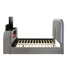 Load image into Gallery viewer, Shelyn - Bed With LED, TV Stand, Fireplace & Bluetooth