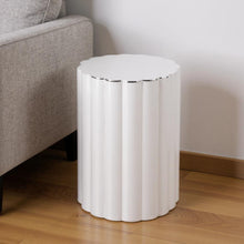 Load image into Gallery viewer, 18" Stainless Steel Block End Table - Silver