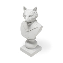 Load image into Gallery viewer, Fox Bust Tabletop Sculpture - White