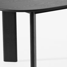 Load image into Gallery viewer, 66" Solid Wood Oval Dining Table - Black