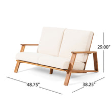 Load image into Gallery viewer, Paloma - Contemporary Loveseat And Coffee Table Set With Weather Resistant Cushions