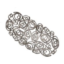 Load image into Gallery viewer, Abstract Circles Oval Decorative Bowl (628127) - Silver