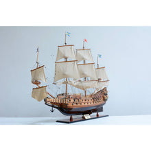 Load image into Gallery viewer, Hand Painted Model Boat (624645) - Dark Brown / Beige