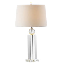 Load image into Gallery viewer, Table Lamp With Empire Shade - Silver / Clear / White