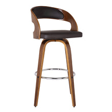 Load image into Gallery viewer, Swivel, Low Back Counter Height Bar Chair - Brown