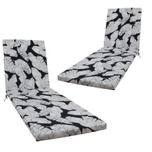 Load image into Gallery viewer, 2 Piece Chaise Lounge Chair Cushion Set With Ties