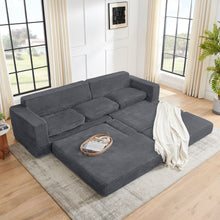 Load image into Gallery viewer, Modern Minimalist L Shape Modular Sectional Sofa, Couch